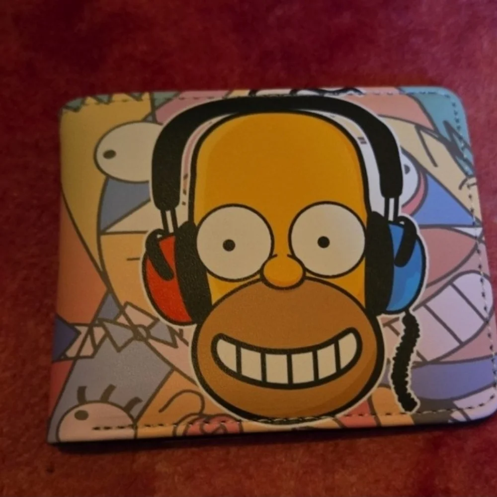 New the Simpsons anime manga leather wallet
